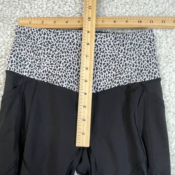 Lululemon All The Right Places Legging Black Miss Mosaic White - Picture 9 of 11